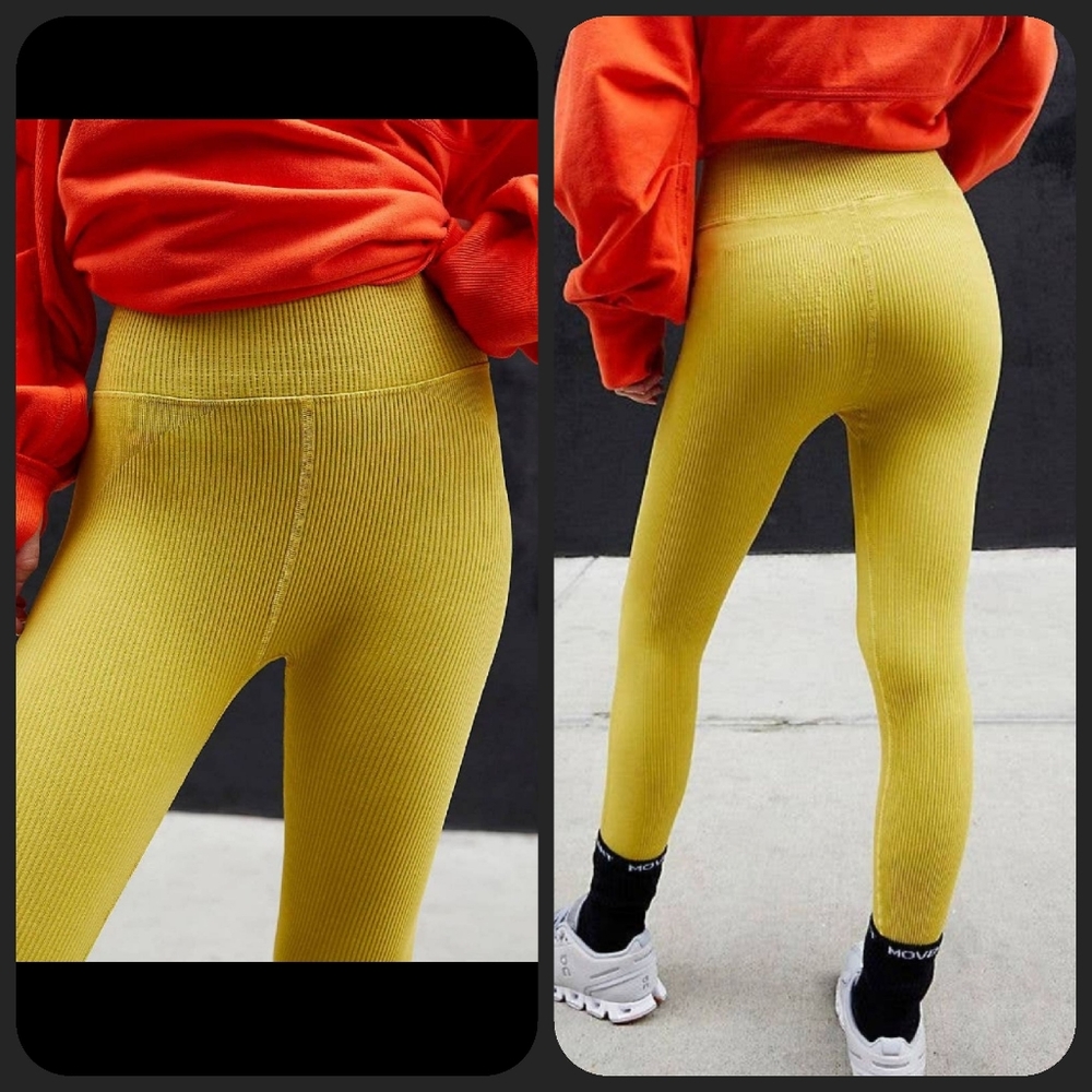 💛 Free People High Rise Happiness Runs Leggings 💛